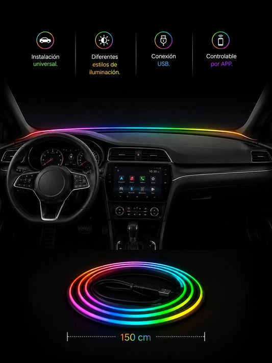 Luces Ambientales LED RGB para tablero Universal